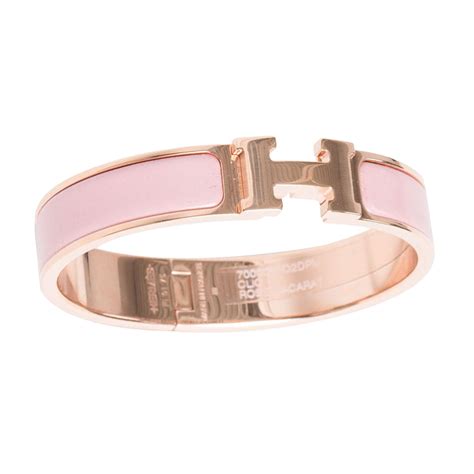 hermes clic clac rose gold|hermes chain bracelets.